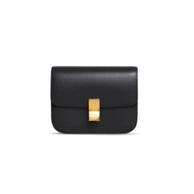CELINE MEDIUM SHOULDER BAG IN TEEN CLASSIC POLISHING CALFSKIN 164173DLS.38NO (24*18*7cm)